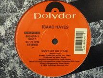 Isaac Hayes ： Don't Let Go 12'' c/w Roy Ayers - Don't Stop The Feeling // 5点で送料無料_画像1