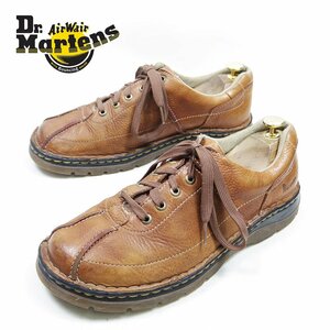 UK9 28cm corresponding Dr.Martens Dr. Martens 5 hole leather shoes leather shoes Brown tea boots Work shoes /U7645