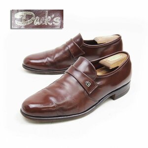 9-1/2 D表記　27.5cm相当　Dack's Finest Quality Shoes For Men ダックス　ストラップローファー　プレーントゥ　レザーシューズ　革靴　