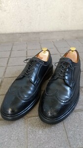 Florsheim フローシャイム KENMOOR ビンテージ 革靴 ヴィンテージ アメリカントラッド ウイングチップ シボ グレイン ハーフソール