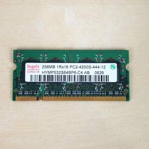 中古 hynix 256MB PC2-4200S-444-12 HYMP532S64BP6-C4 AB ノートパソコン用メモリ