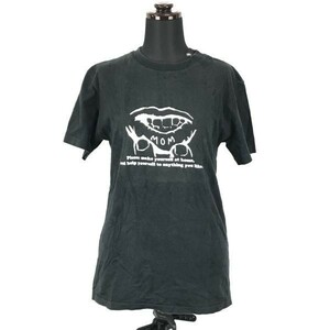 WORLD WIDE LOVE!* cotton / short sleeves T-shirt [ men's M/2/ black / black ] World Wide Love *BG186