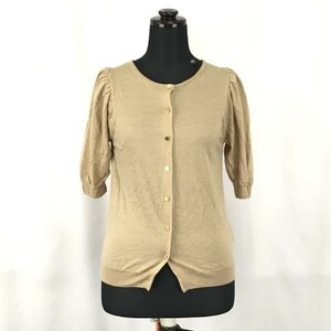 マカフィー★五分袖カーディガン【1/women’s size -S/ベージュ/beige】MACPHEE/Tops/Shirts◆BG919