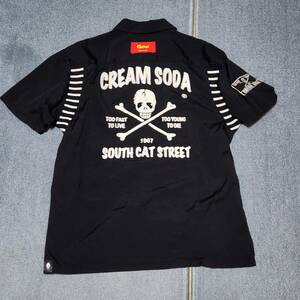 クリームソーダ　ボーリングシャツ　ピンクドラゴン　cream　soda