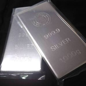 品薄!徳力 シルバーインゴット インゴット 純銀 徳力本店 銀地金 シルバー 1000g 1kg