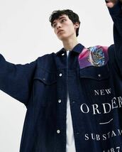 RAF SIMONS 18SS Oversized Denim Jacket Technique & Substance Neworder Gジャン 正規_画像1