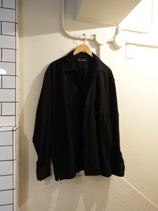 マインデニム　minedenim オーバーサイズ　シャツ　22SS　MINEDENIM（マインデニム）C.Wool Denim Over SH BLK　定価33000円