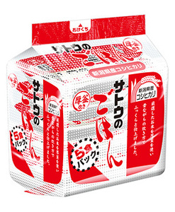 サトウ食品　サトウのごはん　新潟県産こしひかり　5食パック　200g×5　8袋セット 送料無料