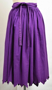 ヴィンテージ 80年代 初期 日本製 コム・デ・ギャルソン 魔女期 ミモレ丈 ロング丈 巻きスカート フリーサイズ(20765