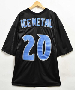 Большой размер Don Alleson Athletic Ice Metal Football Flobling Numbering Mesh Black Men's XL (37382