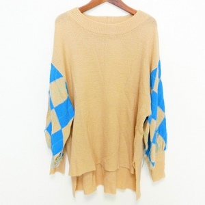 #wnc As Know As dubazo Ora kaAS KNOW AS de base olaca sweater knitted a-ga il beige group lady's [807107]