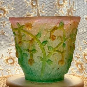 薔薇のグラス パート・ド・ヴェール ガラス工芸 ハンドメイド 8の画像5