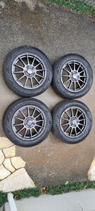 【ゴーハチストア】スタッドレスタイヤ4本 PIRELLI ICE ZERO ASIMMERICO 中古 205/55/R15 ホイールENKEI PF03 16×6.5J 45 114.3 5H