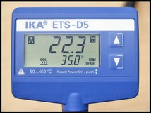 ●1) 美品! IKA 溶液温度コントローラー IKATRON ETS-D5 ホットプレートスターラー用 【現状品】 加熱撹拌制御/実験機器/研究設備_画像2