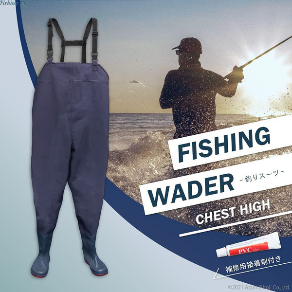 新品 ノーブランド品 チェストハイウェーダー 防水 海釣り 釣り用スーツ ポケット付き 機動性抜群 耐摩耗性 ウェア 釣り