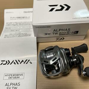 新品 ダイワ(DAIWA) バスベイトリール アルファス SＶ 【800S-HL】 左ハンドル 海釣り 船 リール ブラックバス 釣り バス