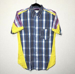 COMME des GARCONS SHIRT 13SS short sleeves patchwork shirt 