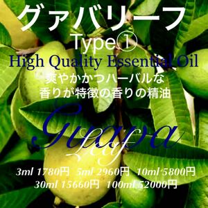 【爽やかかつハーバルな香り】グァバリーフ精油Type①3ml