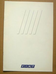 *[FIAT] Fiat general catalogue Tempra/Tipo/Uno/Panda 1990 year about free shipping 