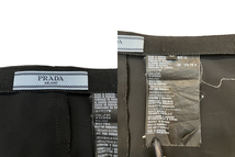 プラダ PRADA MILANO スカート ブラック 42 黒 スリット ポリエステル プラダジャパン株式会社_画像6