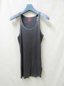 FILATURES DU LION Phil chu-ruduli on new goods unused BLACK color tank top 