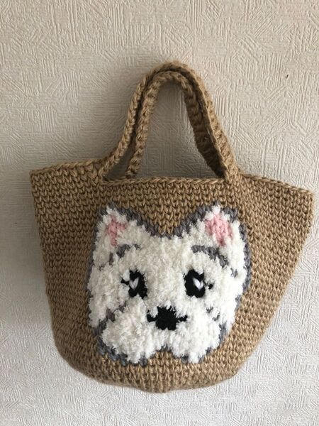 麻紐バッグ　ハンドメイド