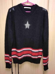  regular 15AW Givenchyji van si. Star star mo hair knitted XS