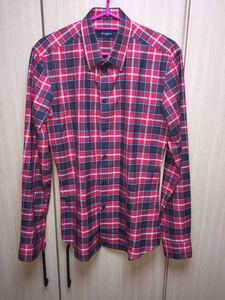  regular Givenchyji van si. check flannel shirt red 37