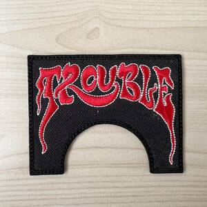 パッチ『TROUBLE トラブル ロゴ』／Doom Stoner ワッペン