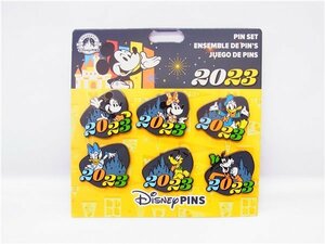 * Disney * 2023 year Mickey &f lens pin badge 6 piece set * storage goods 