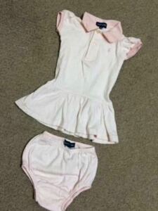 m58 566 girl 80 Ralph Lauren. frill dress pink series 