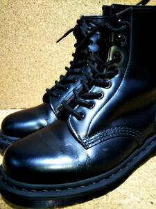 【Dr.MARTENS】ドクターマーチン 1460 MONO 8ホールブーツ UK7 (26cm ) 8EYE BOOT スムースレザー モノ オールブラック【良品】