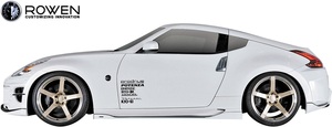 【M's】ニッサン Z34 フェアレディZ (2008.12-) ROWEN サイドステップ LR ／ FRP 未塗装 ロエン エアロパーツ ゼット カスタム 1N004J00