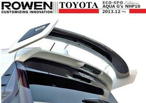 【M's】 TOYOTA アクア G's リヤウイング （2013年12月～2017年6月）ROWEN ロウェン ローウェン ロエン トヨタ AQUA 1T014R00