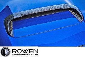 【M’s】スバル レヴォーグ D-E型 後期 (2017.8-2020) ROWEN カーボン ボンネット ダクトエクステンション ／／ ロエン ロウェン 1S006D10