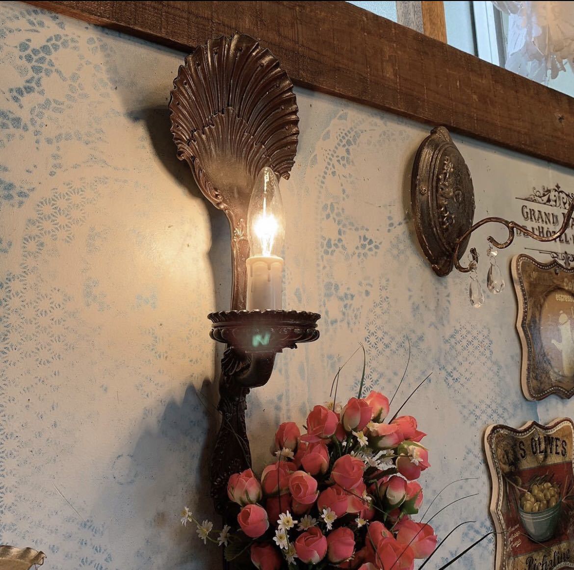 古董房间 / 室内装饰壁灯 / (古董棕色)皇家沙龙墙壁装饰 /, 手工制品, 内部的, 杂货, 其他的