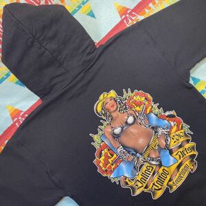 激レアDallas Tattoo Arts2019 Hoodie Hanes Ultimate Cotton Heavy weight9.7ozヘインズ アルティメットコットン裏起毛パーカー フーディS