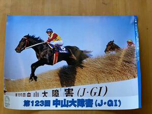 【DDD】競馬　ポスター　B3 第123回中山大障害　ランドパワー　約51.5×36.4cm