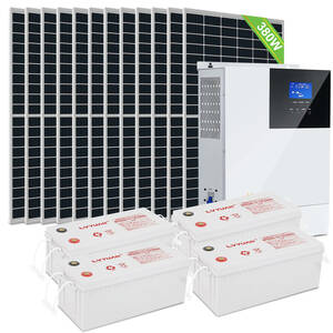  new goods MPPT 5KW sun light system accumulation of electricity capacity 9.6kWh departure electro- amount 18.24kWh solar panel 380W12 sheets +MPPT 5KW original sinusoidal wave hybrid inverter LVYUAN