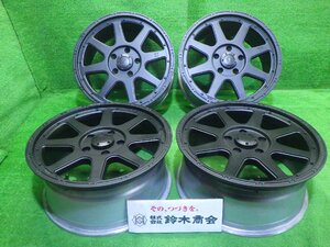 中古 18インチ 18×8J 5穴 エクストリームJ 社外 アルミホイール 4本セット 自家塗装 マットブラック JWL-Tあり ラングラーなど