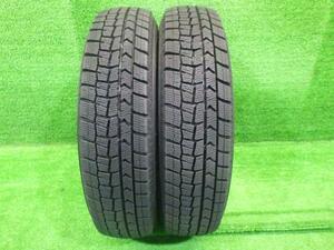 中古 ダンロップ タイヤ 冬 145/80R13 2本 2021年 WM02