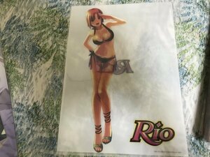 145クリアファイル　パチスロ　Rio　リオ　テクモ　Rio　水着2