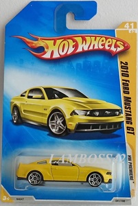 2009 #041-3 ホットウィール 2010 Ford Mustang GT フォード マスタング Hot Wheels HW Premiere #41/42 イエロー Yellow