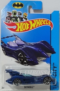 2014 #062 ホットウィール Batmobile バットモービル Hot Wheels HW City Batman バットマン 青 Blue