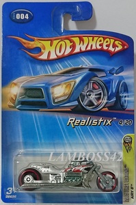 2005 #004 ホットウィール Airy 8 エアリー エイト Hot Wheels Realistix #4/20 First Edition バイク Bike アイリー 8