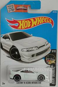 2016 #089-2 ホットウィール Custom '01 Acura Integra GSR カスタム アキュラ インテグラ Hot Wheels Night Burnerz ホワイト