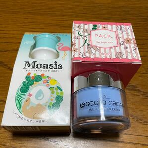 化粧品　3点セット（Moasis モアシス・dodo CBパック・seatree escare cream エスカラクリーム）