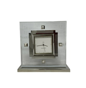 Mikimoto Clock Clear Clear Pearl Silver Silver Mikimoto Stock Clock [Используется]