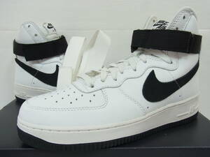 国内新品 2015 NIKE AIR FORCE 1 HI RETRO QS SUMMIT WHITE BLACK AF1 ナイキ エア フォース ホワイト ブラック 白黒 26cm US8 743546-105