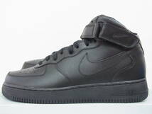 新品箱付 2012 NIKE AIR FORCE 1 MID TRIPLE BLACK AF1 ナイキ エア フォース ミッド トリプル ブラック 黒 29cm US11 315123-001_画像3